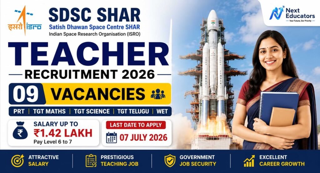 SDSC SHAR Teacher Recruitment 2026